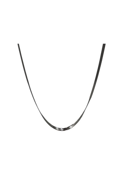 İtalyan 3 Mm Gümüş Rengi Çelik Ezme Zincir 50 Cm