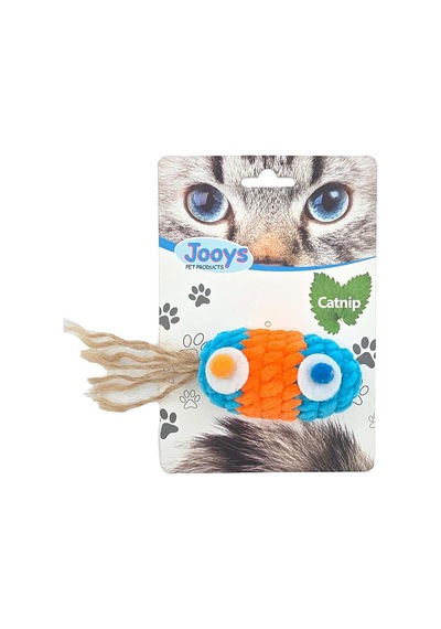 Jooys Kadife Renkli Saçaklı Top Kedi Oyuncağı