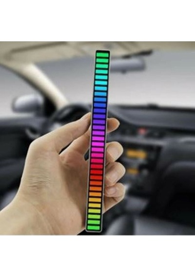 Rgb Sese Duyarlı Müzik Ses Ritim Işığı Taşınabilir Ev-araba-masaüstü Ekolayzer Led Çubuk Lamba