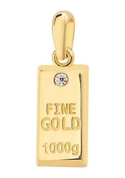 14 Ayar Altın Külçe Fine Gold Kolye Ucu 0,72 Gr-6644