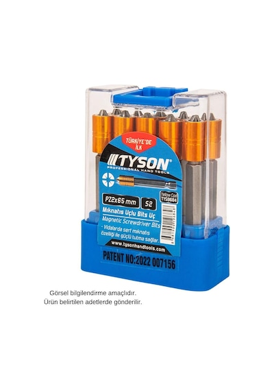Kupa Tyson Mıknatıslı Bits Uç - Tek Yönlü - Pz2 Yıldız - 6.5 Cm. - 1 Adet