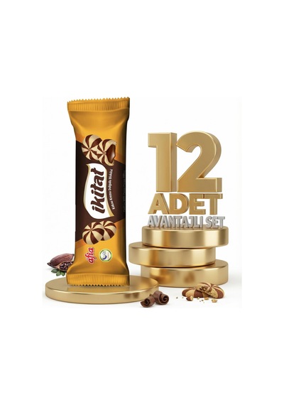 Afia İkitat Kakao Krema Dolgulu Bisküvi 12x75 Gr