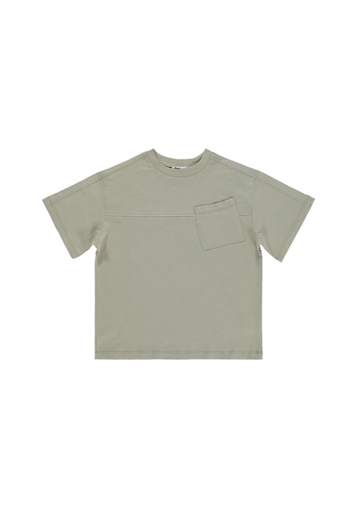 Civil Boys Basic Flamlı 6-9 Yaş Tişört - Gri