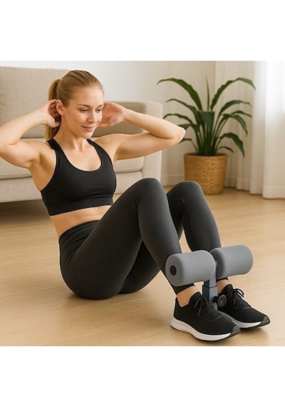 Vantuzlu Mekik Aleti Karın Kası Çalıştırma Ve Evde Spor Egzersiz Ekipmanı