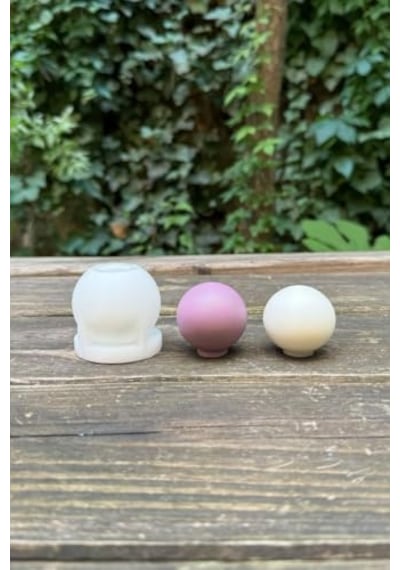 4cm Çap Silikon Mum Kalıbı Çok Renkli