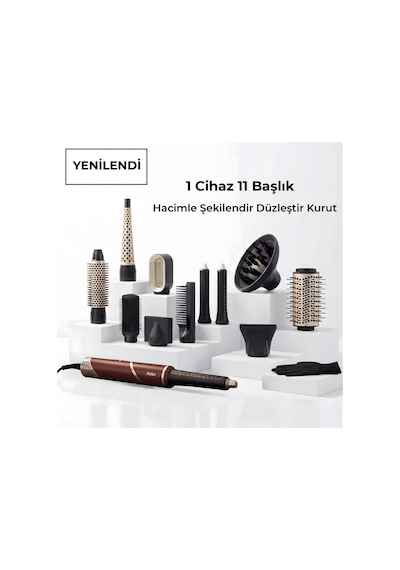 Robx 11 In 1 Multi Styler Sıcak Soğuk Hava Üflemeli Saç Şekillendirme Kurutma Çok Fonksiyonlu Set