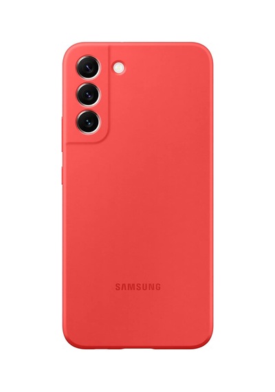 S22 Plus Silikon Kılıf - Kırmızı Diğer
