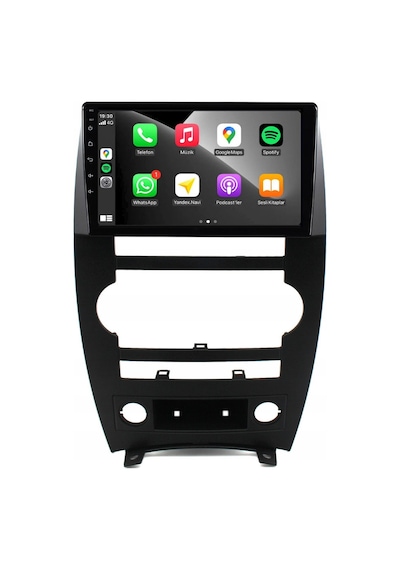Jeep Commander Araç Multimedya Android Ekran Carplay Double Teyp 4+64 9" 05-10 Black Cadence