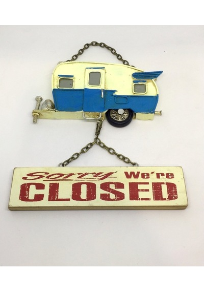 Metal Karavan Open Closed Dekor