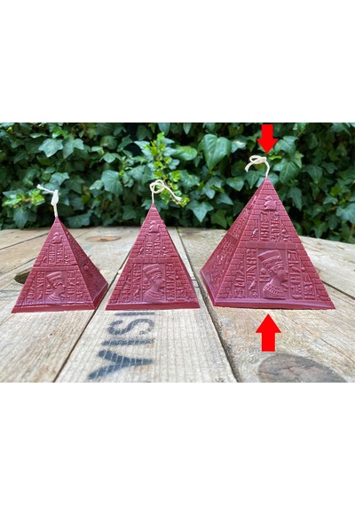 Rufus Concept Piramit Mum Kalıbı 9x9x9,5 cm Büyük ( Silikon )