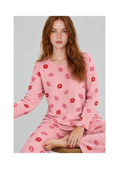 Fit Women Kadın Comfort Esnek Pembe Pijama Takımı 4688