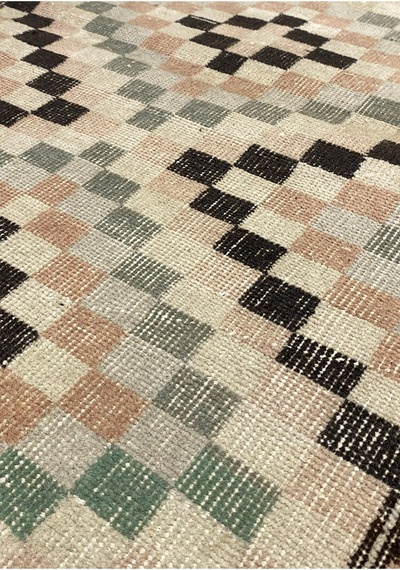 Bohem Stil Vintage Halı Özel Tasarım Renkli Anadolu Koleksiyonu Çok Renkli