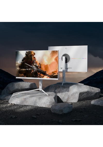 Rampage Glacıer Gl27r200q 27 İnç 200hz 1ms Ips Qhd 2k Rgb Pivot Beyaz Flat Oyuncu Monitörü