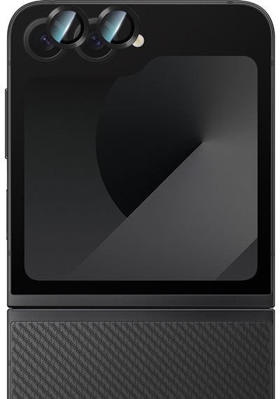 Galaxy Z Flip 6 Uyumlu Caseworld Alloy Serisi Oleofobik Anti Reflective Kamera Lens Koruyucu Siyah