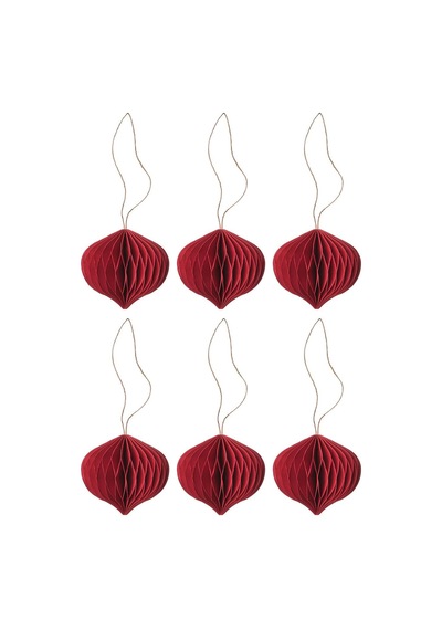 Ikea Vinterfint Noel Ağacı Süsü, Koyu Kırmızı, 6 Cm