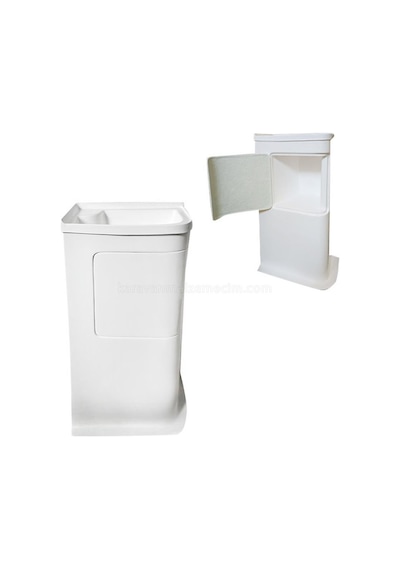 Karavan Banyo Lavabo Ve Dolap Set - Beyaz-573