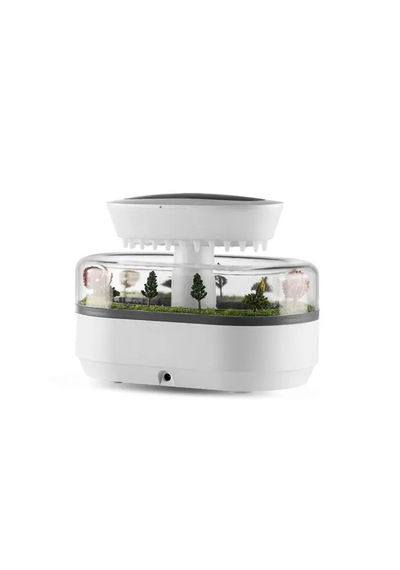 Su Damlacıklı Yağmur Hava Nemlendirici Difüzör 250 Ml Su Buharlı Rgb Işıklı Orman Tasarım