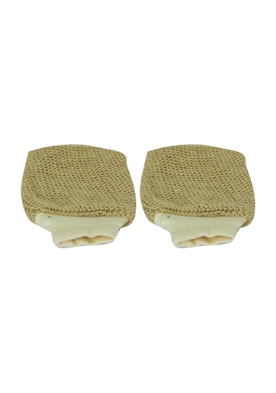 Sisal Lastikli Masaj Kesesi: 11x23 Cm 2li Paket Açık Gri