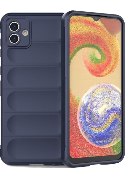 Samsung Galaxy Uyumlu A05 Kılıf Optimum Lens Çerçeveli Silikon Kapak Lacivert