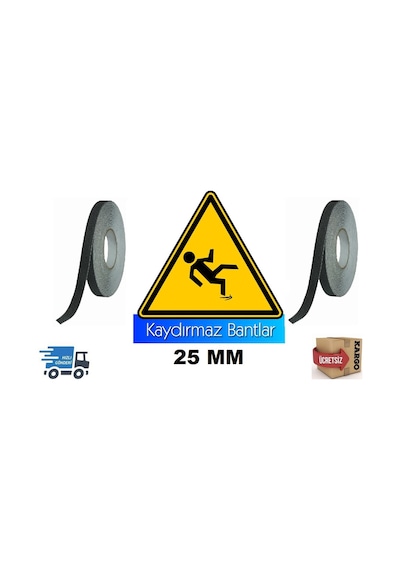 Merdiven Kaydırmaz Bant 25 Mm - Zemin Kaydırmaz Bant
