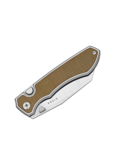 Kizer Wharning Kizer Button Liner Lock Wharnclıff S45vn Kizerb 3738a1 Kamp Çakısı Kum
