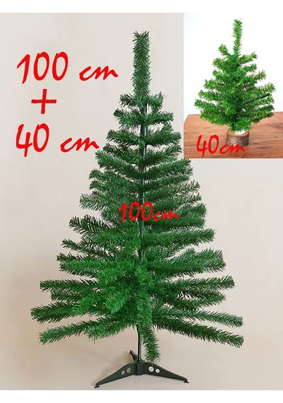 100 CM ve 40 CM Yılbaşı Çam Ağacı 90 Adet Uzun Gür Dallı