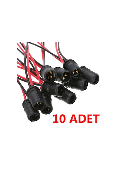 T10 Park Ampulü Duy Soket Seti 10 Adet Set T10 Duyu T10 Soketi