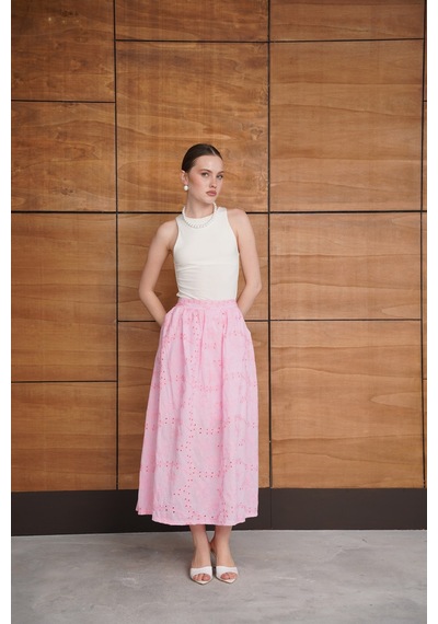 Verymoda Brode Uzun Etek - F2080 Pembe
