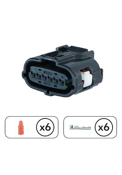 Isuzu Hava Akışmetre Soketi 6 Pinli Kablolu 6047a