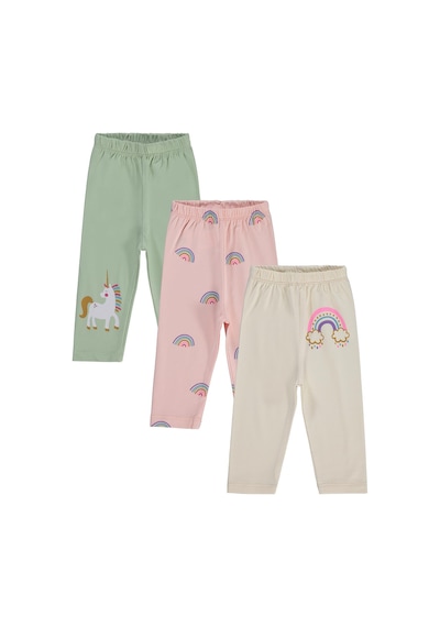 Civil Baby Unicorn Baskılı 3'lü Set 6-18 Ay Tayt Çok Renkli