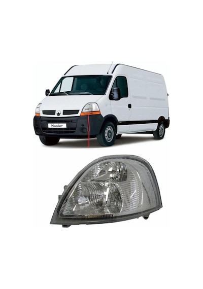 Renault Master Sol Ön Far Motorlu Elektrikli 2003-2009 N11.2425