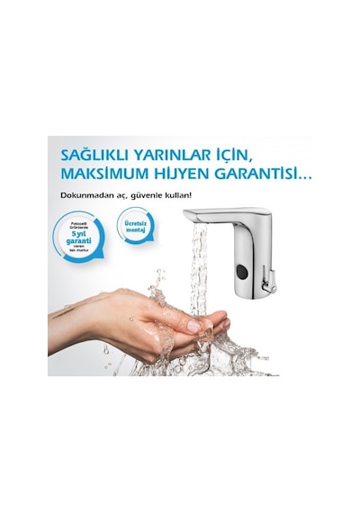 Eca Luna Fotoselli Lavabo Bataryası Elektrikli 108108052 Çift Su