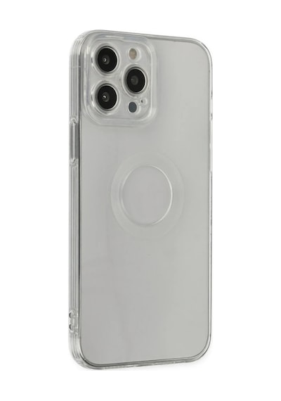 Apple Apple Uyumlu iPhone 14 Pro Max Kılıf Santa Lens Silikon - Şeffaf 0.2M-Çok Renkli