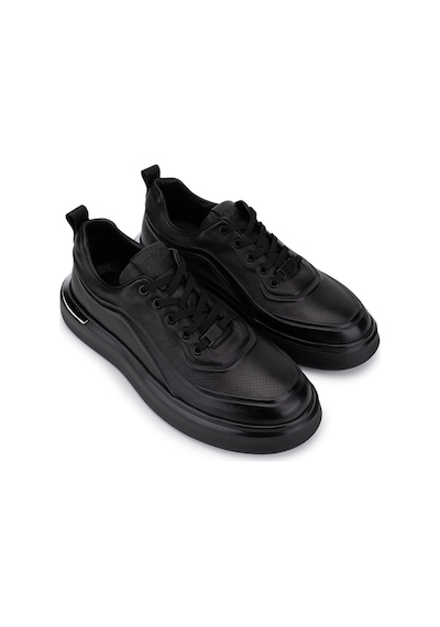 Tamer Tanca Erkek Hakiki Deri Siyah Deri Sneakers & Spor Ayakkabı 298 2850-6e01 Erk Ayk Sk25-26 Sıyah Dr Siyah