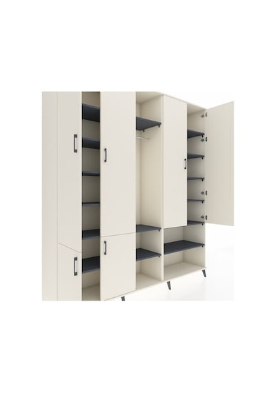 Hyperion Dolap 15 Raflı 5 Kapaklı Tek Askılı 220x44x243 Aytaşı-aytaşı/antrasit Aytası/antrasıt Hyperion Dolap 15 Raflı 5 Kapaklı Tek Askılı 220x44x243 Aytaşı-aytaşı/antrasit Aytası/antrasıt