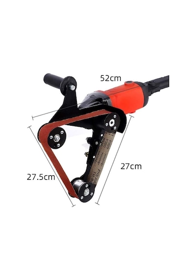 Taş Motoru Esnek Şerit Zımpara Aparatı Kayışlı Zımpara Dönüştürücü 740x40 Mm Rox Wood 0059
