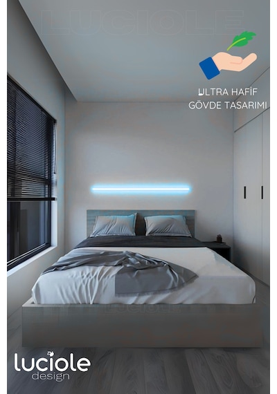 Led Abajur Aplik Gece Lambası Rgb Lambader 16 Renkli Uzaktan Kumandalı Işık 4 Animasyonlu Ledap2