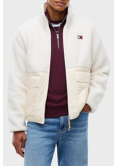 Tommy Jeans Logolu Relaxed Fit Dik Yaka Mont Erkek Mont Dm0dm23227 Aef Bej