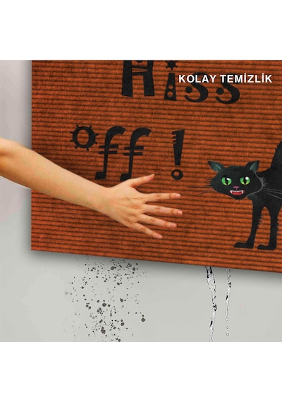 Dekoratif Kapı Önü Paspası - Kaymaz Taban 22 Çok Renkli