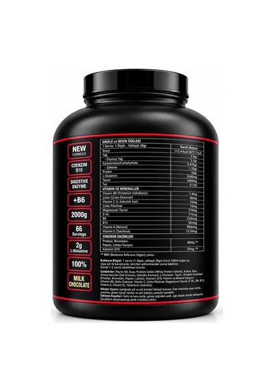 Whey Isolate-milk Chocolate 2000 Gr Çikolata