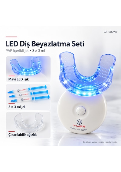 Yues Gs-002wl Led Diş Beyazlatma Seti 3 X 3 Ml Pap Jel