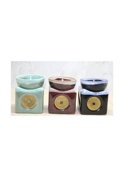 Seramik Buhurdanlık Tütsülük Buhurdanlık 9x9 Cm