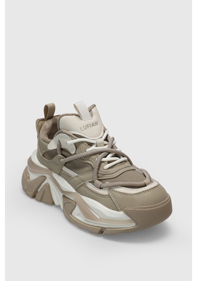 Lufian Kate Kadın Sneaker Ayakkabı Bej Bej 122230015100550 Bej