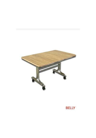 Pratik 70X110 Tekerlekli Orta Sehpa Krom Nikel Kaplamalı Metal (494118493)