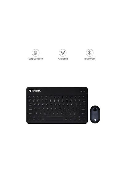 Torima TMK 08 Optik Kablosuz Bluetooth Klavye Mouse Seti
