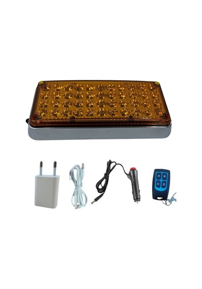 Tepe Çakar Lamba 44led Amber Kumandalı / Lapa119-1