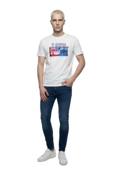 Loft Regular Fit Beyaz Erkek T-shirt Lf2041277