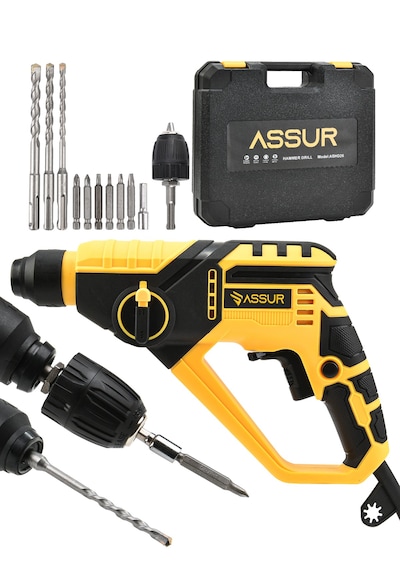 Assur ASR508 250W Darbeli Kırıcı Delici Hilti Sarı