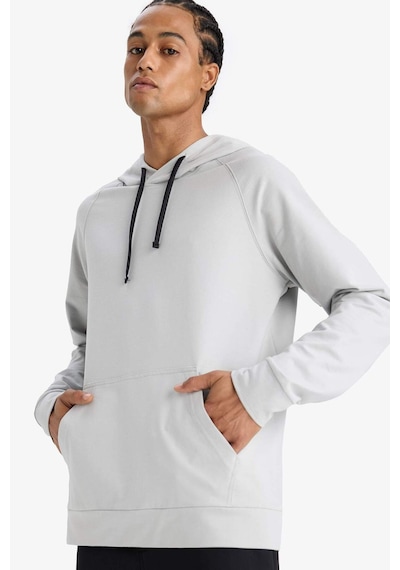DeFacto Fit Standart Fit Kapüşonlu Sporcu  Erkek Sweatshirt - Gri D8014AX25SPGR91