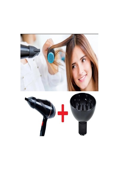 Tr 2500 W Vigo Başlıklı Profesyonel Kuaför Fön Ve Saç Kurutma Makinesi Ve Vigo Başlık Siyah